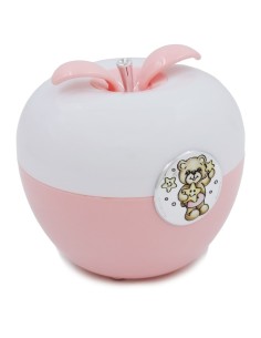 Lampada LED per Bambina Rosa con Medaglione Orsetto