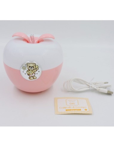 Lampada LED per Bambina Rosa con Medaglione...