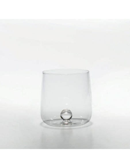 Zafferano Bilia Set 6 Bicchieri Tumbler In Vetro Borosilicato Trasparente 