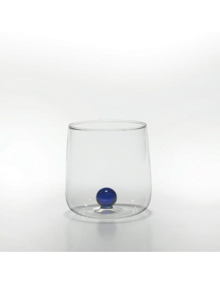 Zafferano Bilia Set 6 Trinkgläser aus Borosilikatglas Blau
