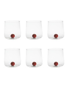 Zafferano Bilia Set 6 Bicchieri Tumbler In Vetro...