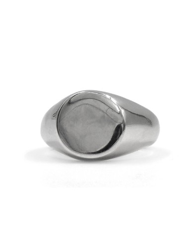 Anello Chevalier Tondo Personalizzabile in Argento