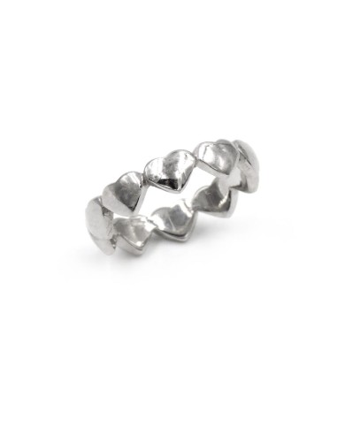 Anello Fedina Cuori in Argento Sterling 925