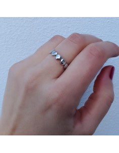 925er Sterlingsilber Herzenring 2