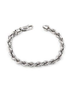 925 Sterling Silver Rope Bracelet 