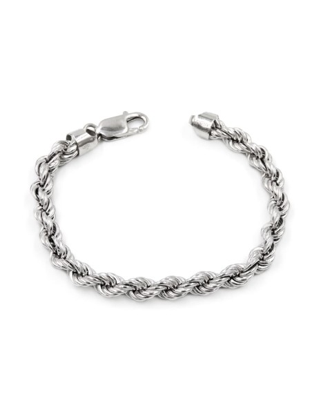 925 Sterling Silver Rope Bracelet 
