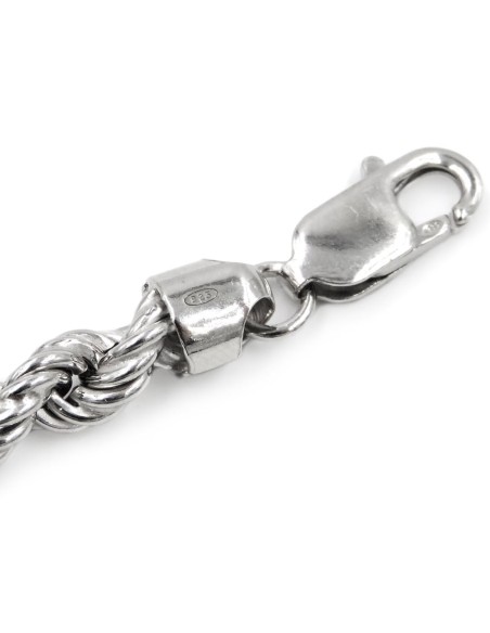 925 Sterling Silver Rope Bracelet 
