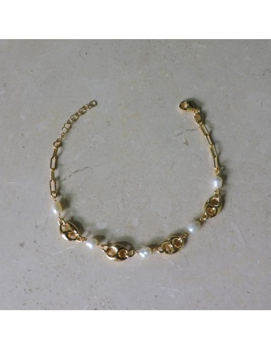 Bracciale Maglia Marinara in Argento Placcato...