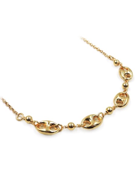 925 Sterling Silver Anchor Chain Necklace 