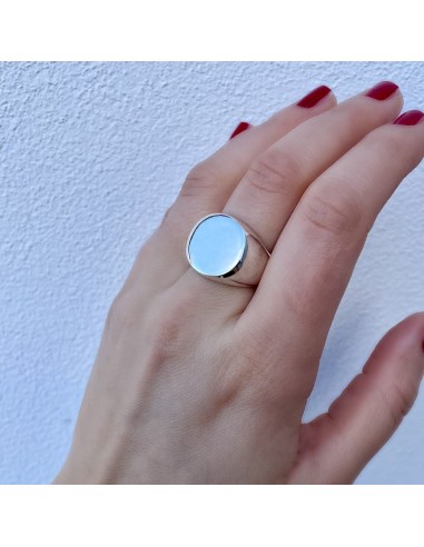 925er Sterlingsilber Ovaler Ring Anpassbare Gravur