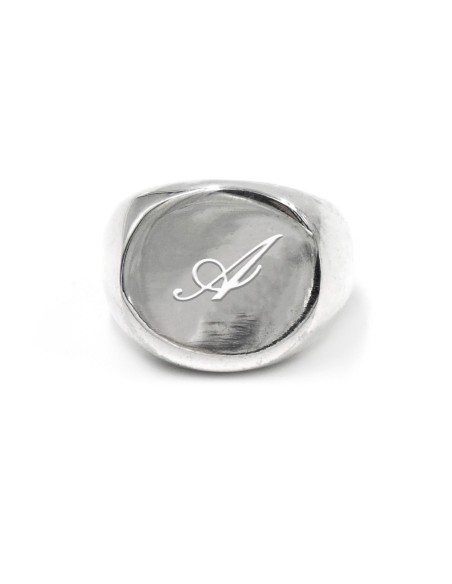 Anello Personalizzabile Chevalier Ovale In Argento 925 