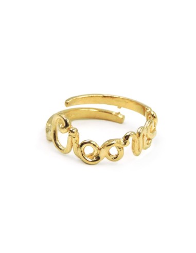 Anello Ciaone in Argento 925 Placcato Oro