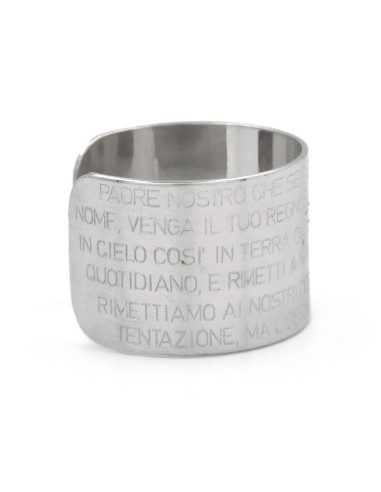 Padre Nostro Sterligsilber Bandring