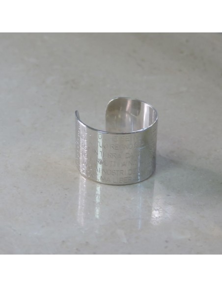 Padre Nostro Sterligsilber Bandring