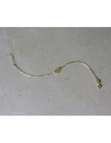 Vergoldet 925er Sterlingsilber Herzarmband mit...