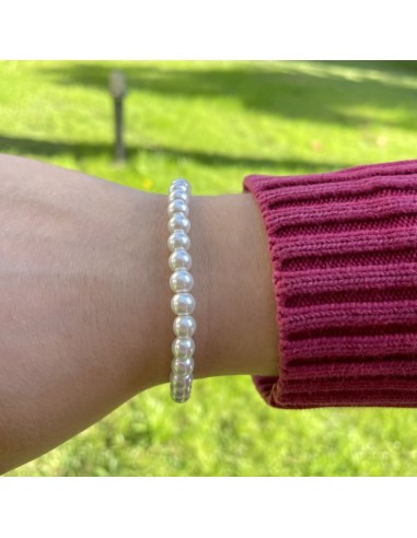 Vergoldetes Sterlingsilber-Armband mit Perlen