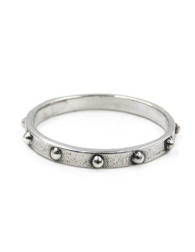 Rosenkranzring aus 925er Sterlingsilber