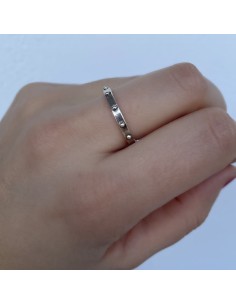 925 Sterling Silver Rosary Ring 2