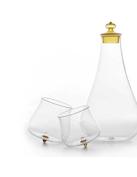 Zafferano Pirolo Set 6 Bicchieri Tumbler In Vetro Borosilicato Colori Assortiti