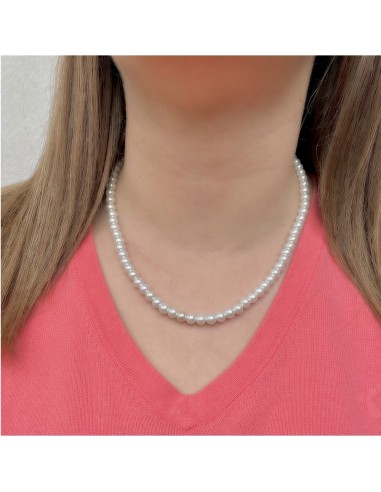 Pearls and Gold Plated Sterling Silver Necklace 