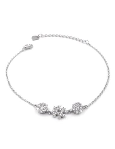Bracciale Hashtag in Argento 925 e Zirconi Bianchi