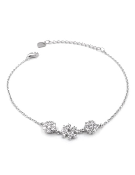 Bracciale Quadrifogli in Argento Massiccio 925 by I Gemelli Argenti