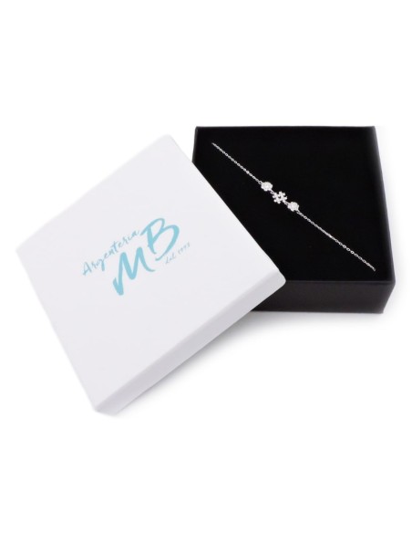 Bracciale Hashtag in Argento 925 e Zirconi Bianchi