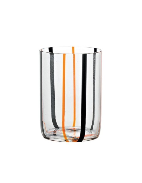 Zafferano Tirache Set 6 Bicchieri Tumbler In Vetro 