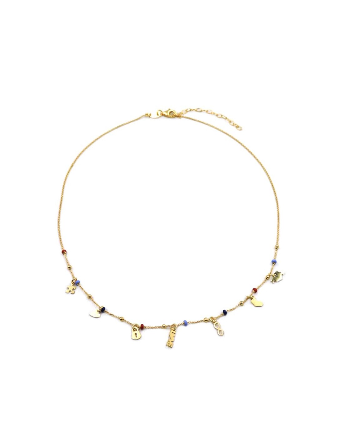 THOMAS SABO Collana Con Perla D’Acqua Dolce – Argento 925 Placcato Oro, Regolabile
