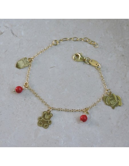 925 Sterling Silver Animals Bracelet 
