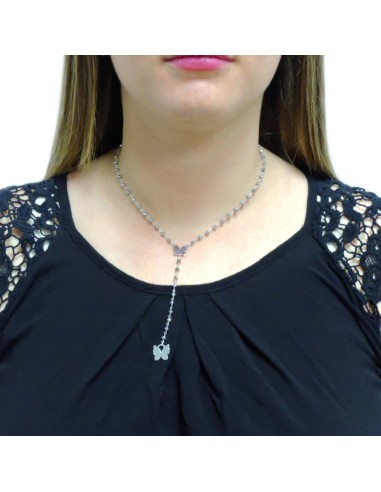 Bracciale Catena Donna in Argento 925 Rodiato...