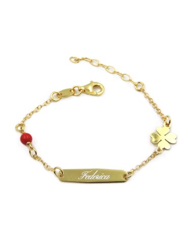 Gold Plated Sterling Silver Four-Leaf Clover...