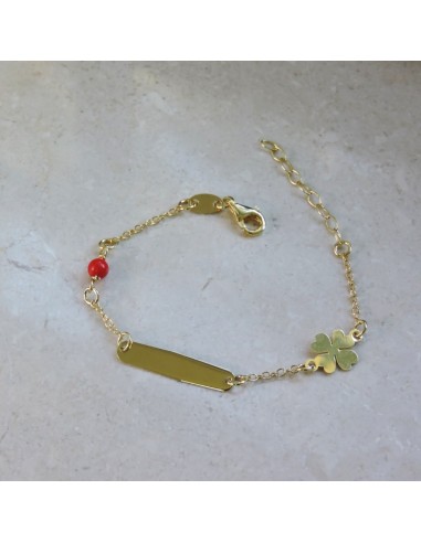 Gold Plated Sterling Silver Four-Leaf Clover...