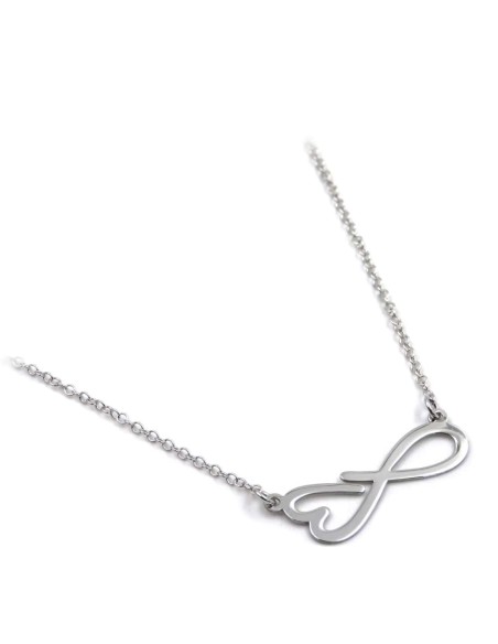 925 Sterling Silver Infinity Heart Necklace