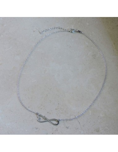 925 Sterling Silver Infinity Heart Necklace