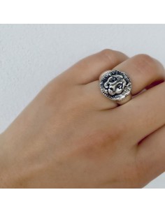 Sterling Silver Lion Ring  2