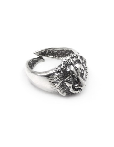 Sterling Silver Lion Ring 