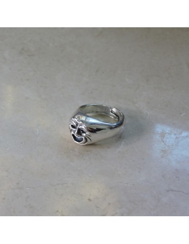 925 Sterling Silver Smile Pinky Ring