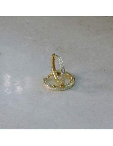 Creolen aus Vergoledt 925er Sterlingsilber und...