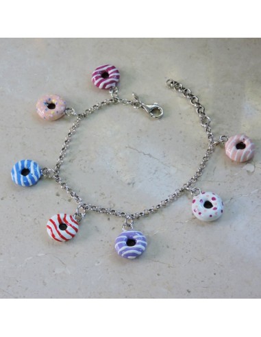 Bracciale Donuts in Argento Smaltato