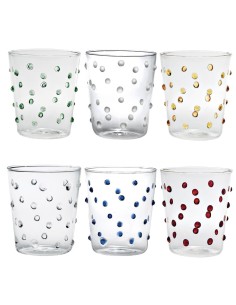 Zafferano Party Set 6 Tumbler Glasses 
