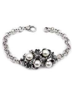 Bracciale Fresia in Argento 925 con Perle Acqua Dolce