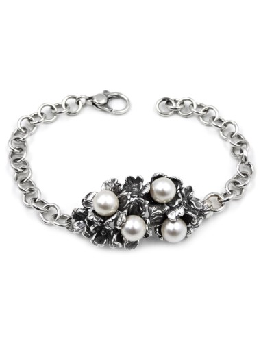 925 Sterling Silver Freesia Bracelet with...