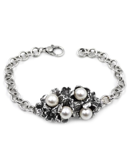 Bracciale Fresia in Argento 925 con Perle Acqua Dolce