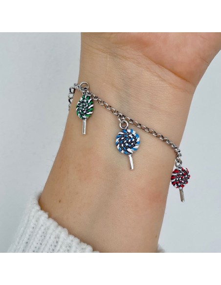 Lutscher Armband aus 925er Sterlingsilber