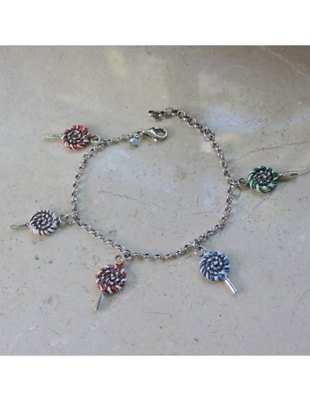 Bracciale Lecca Lecca in Argento Smaltato