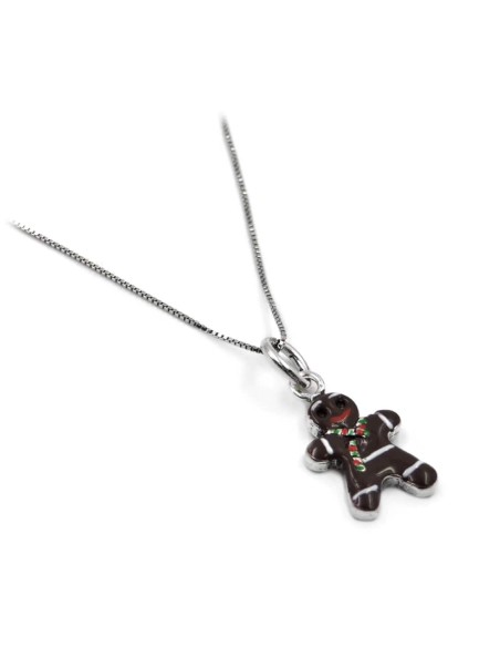 Gingerbread Man Necklace 