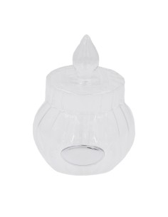 Round Blown Glass Cookie Jar