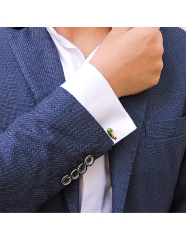 Sterling Silver Ace Of Clubs Cufflinks 