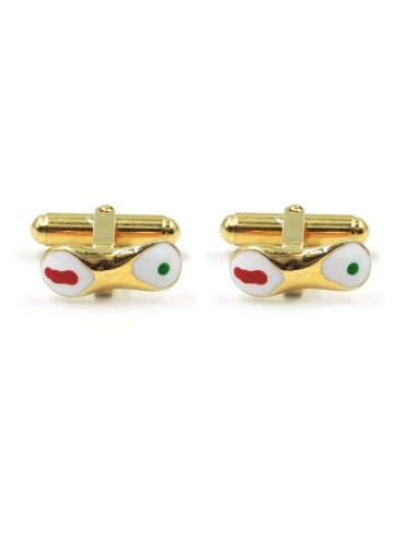 Hand Enamelled Sterling Silver Sicilian Cannolo...